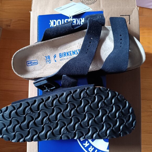 *PD* New Birkenstock Arizona Soft Footbed Suede Leather, size 7 - 7 1/2 (38) - Picture 6 of 7